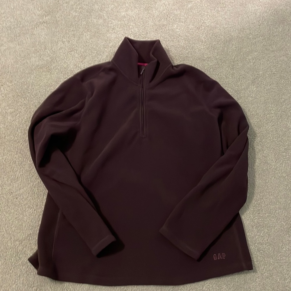 Plum GAP XL 1/4 zip fleece